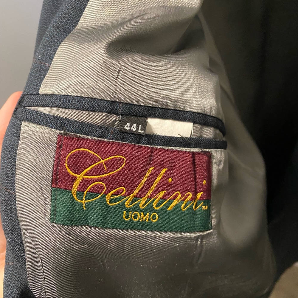 Cellini Double Breasted Windowpane Sportcoat - image 3